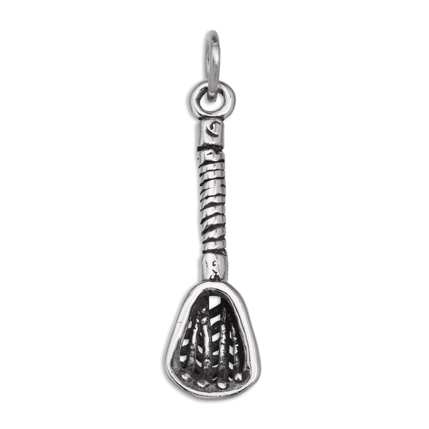Sterling Silver Lacrosse Stick Charm