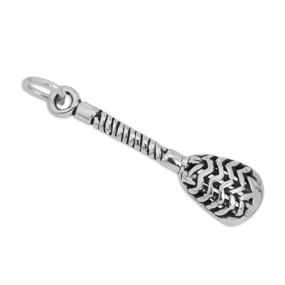 Sterling Silver Lacrosse Stick Charm