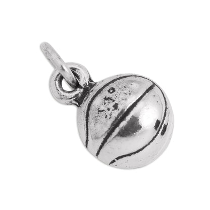 Sterling Silver Basketball Ball Charm
