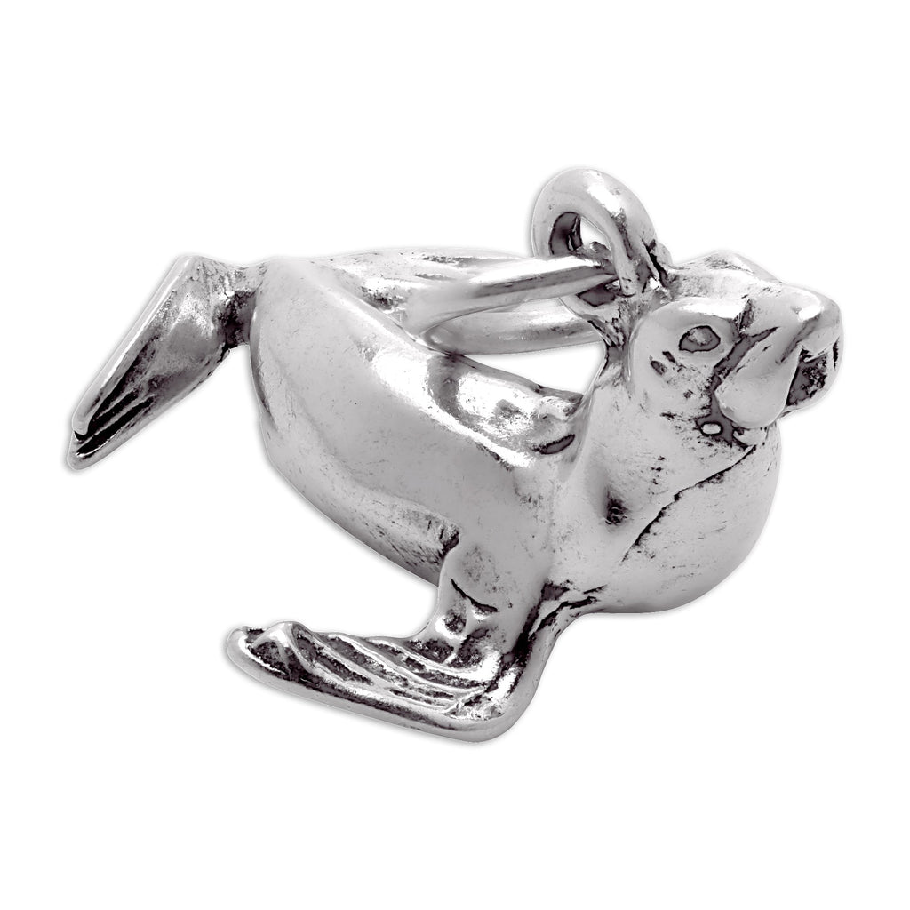 Sterling Silver Seal Charm