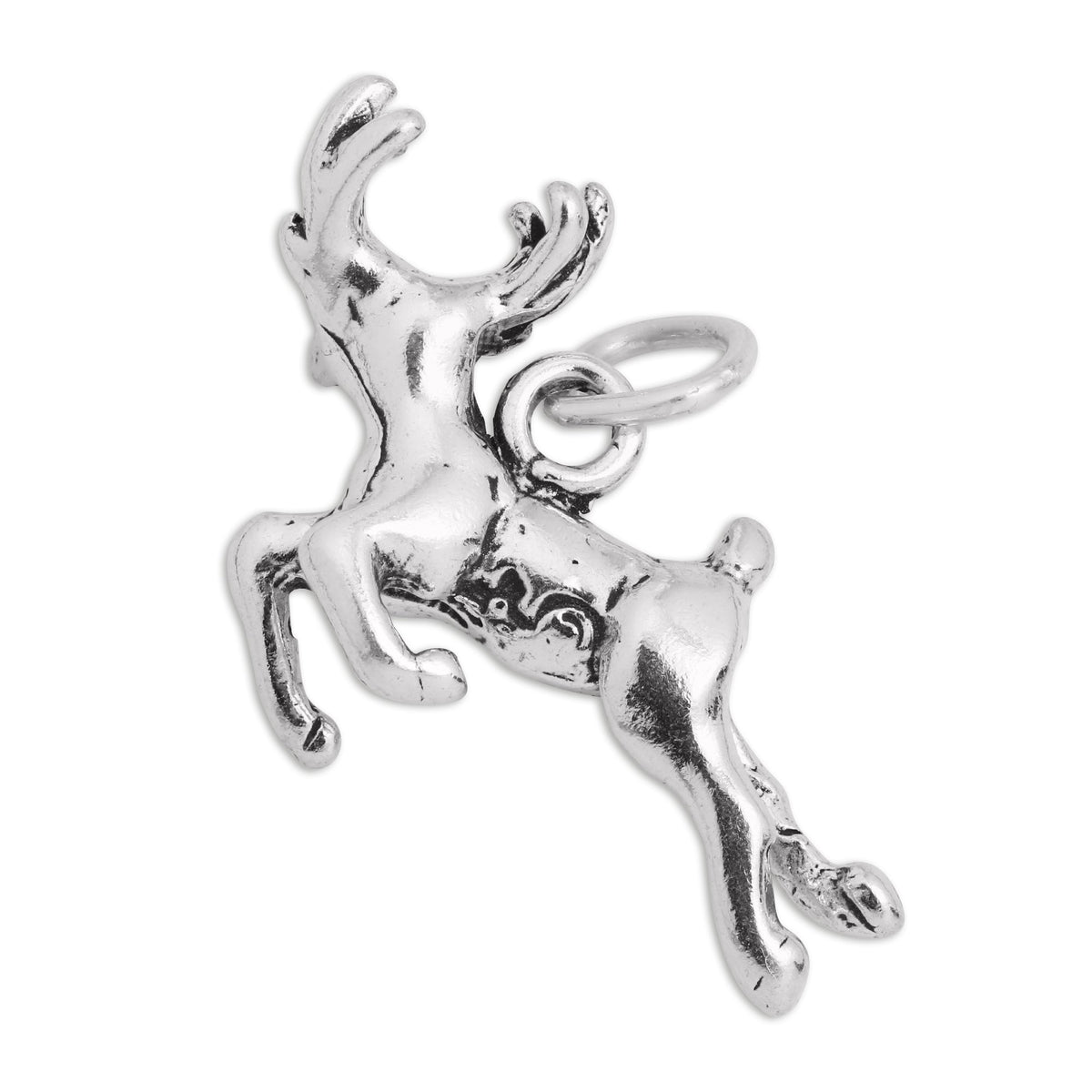 Sterling Silver Jumping Deer Charm