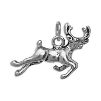 Sterling Silver Jumping Deer Charm