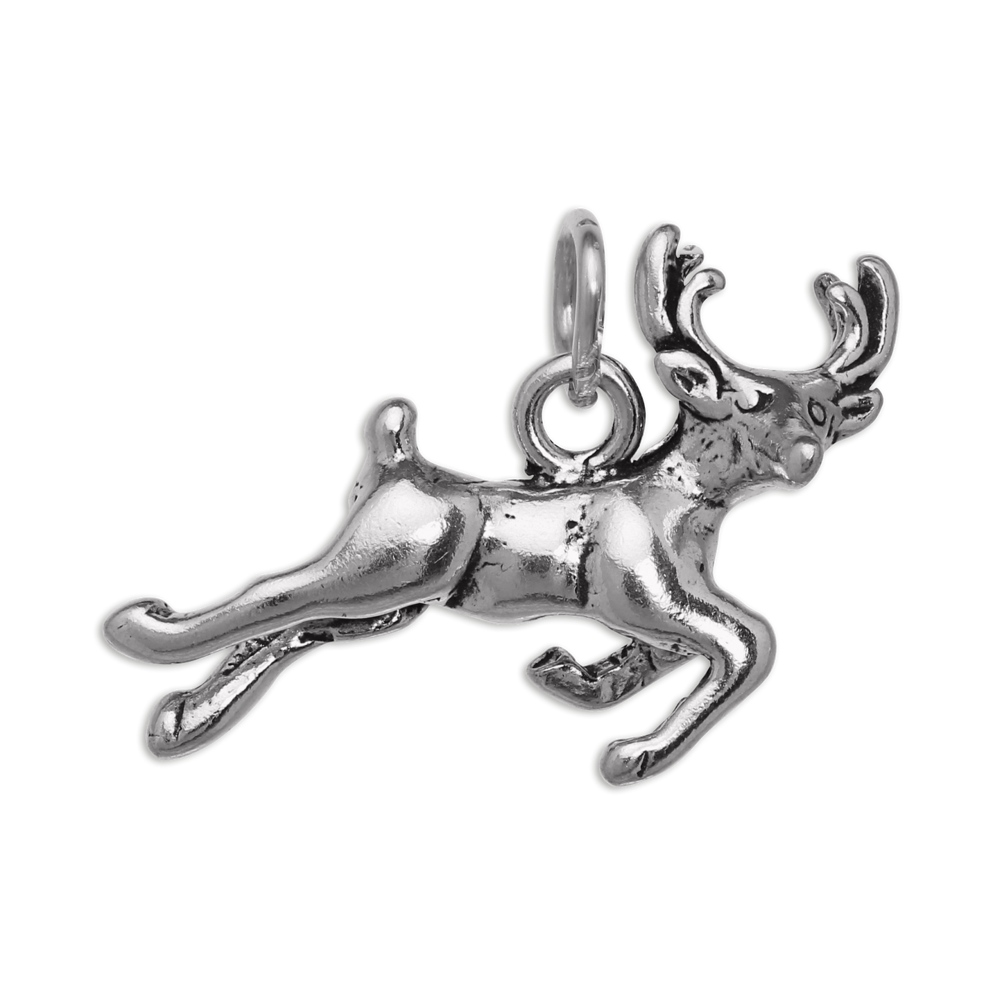 Sterling Silver Jumping Deer Charm
