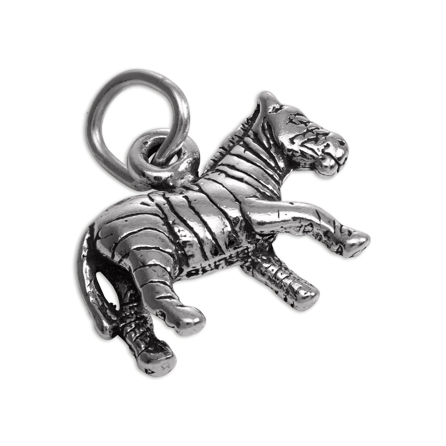 Sterling Silver Zebra Charm
