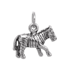 Sterling Silver Zebra Charm