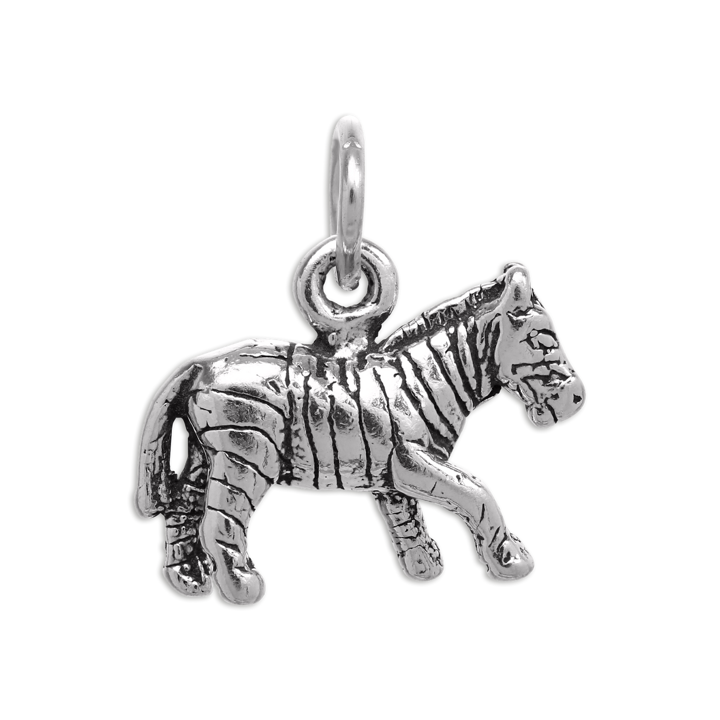 Sterling Silver Zebra Charm