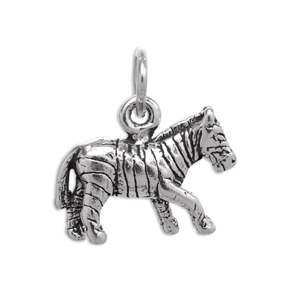 Sterling Silver Zebra Charm