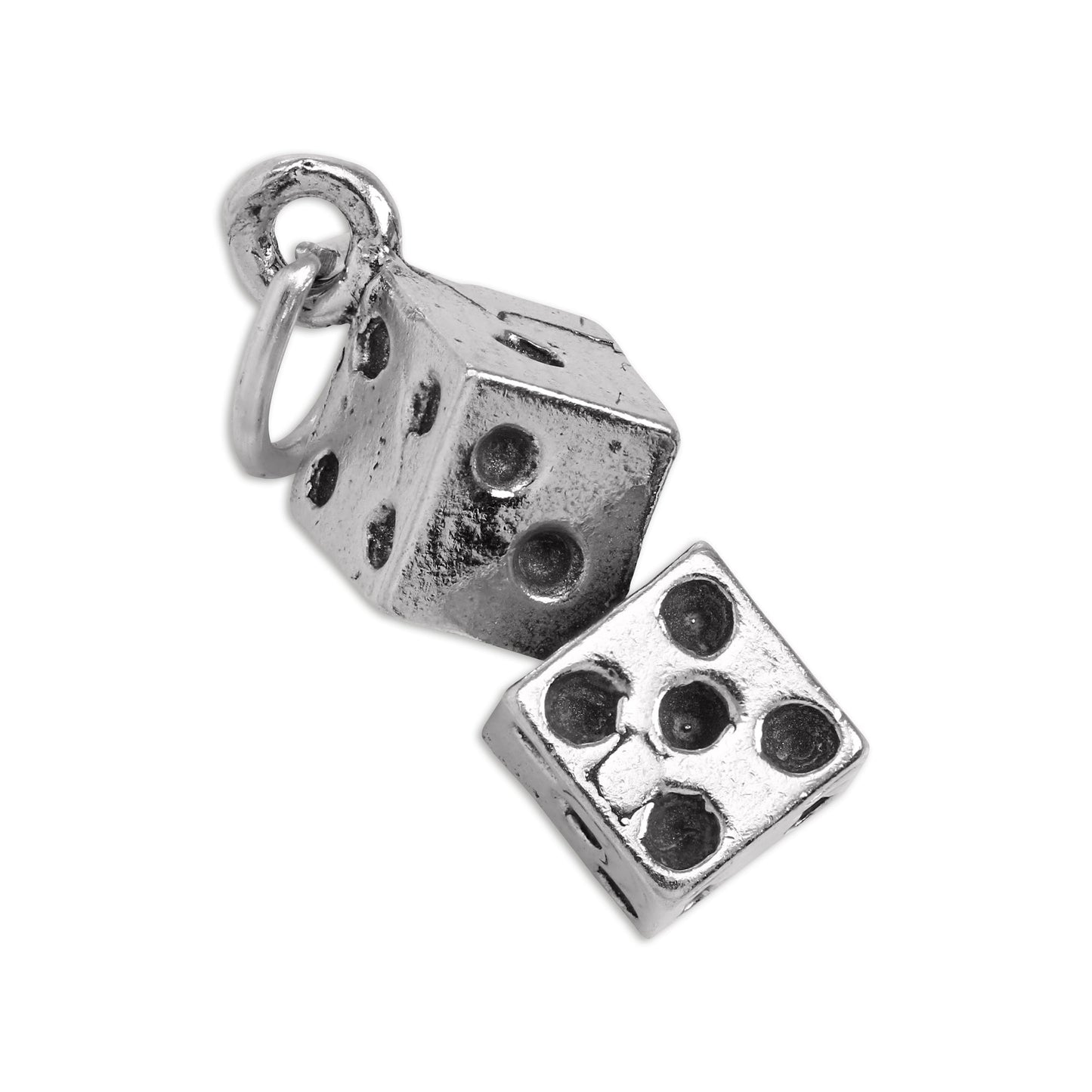 Sterling Silver Pair of Dice Charm