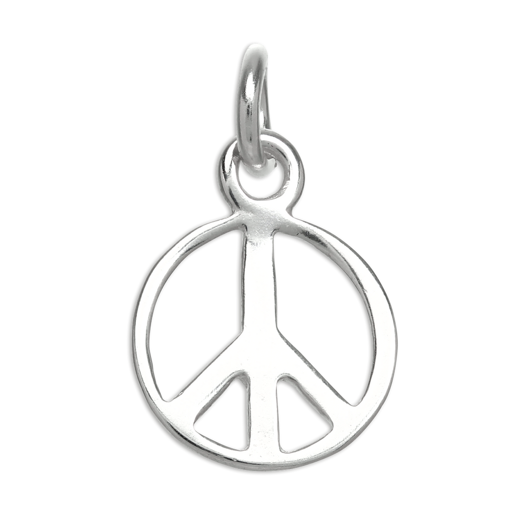 Sterling Silver Peace Symbol Charm