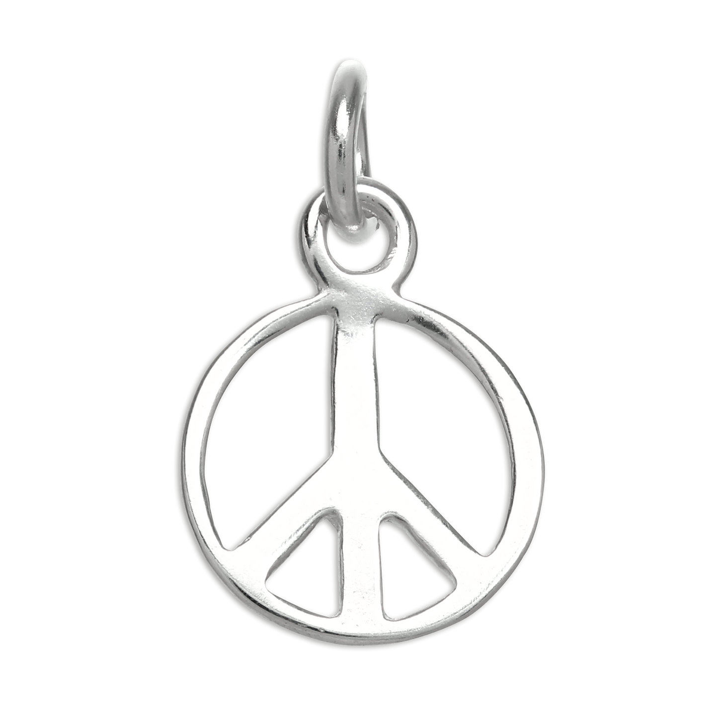 Sterling Silver Peace Symbol Charm