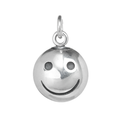 Sterling Silver Smiley Face Charm