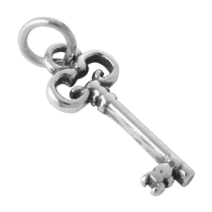 Sterling Silver Old Fashioned Key Charm