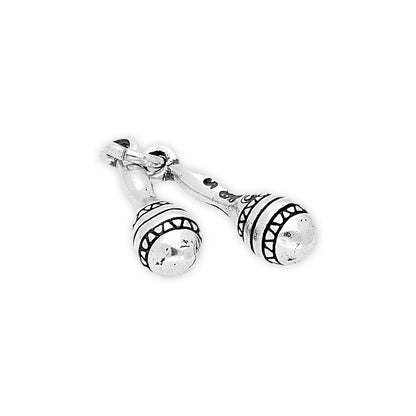 Sterling Silver Maracas Charm