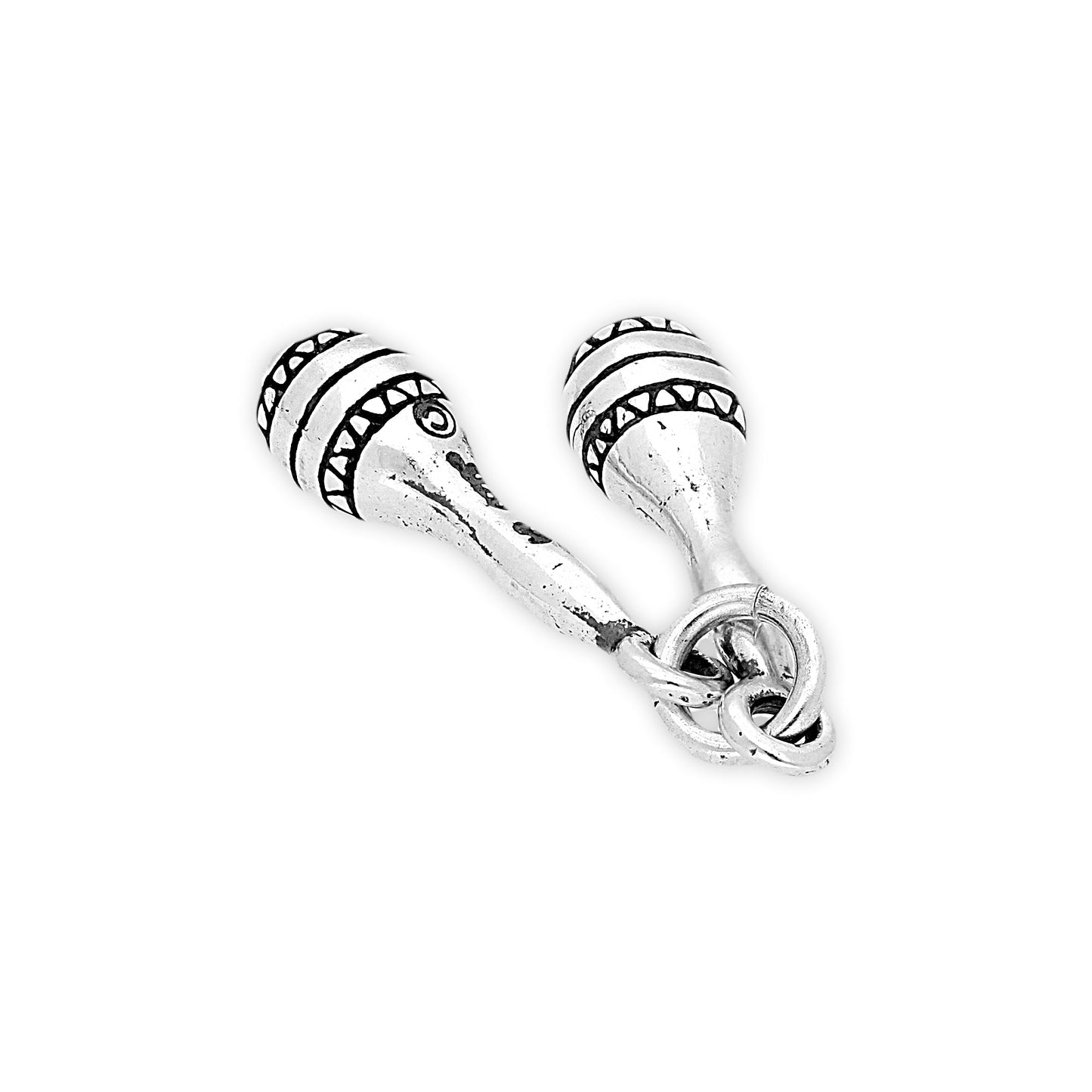 Sterling Silver Maracas Charm