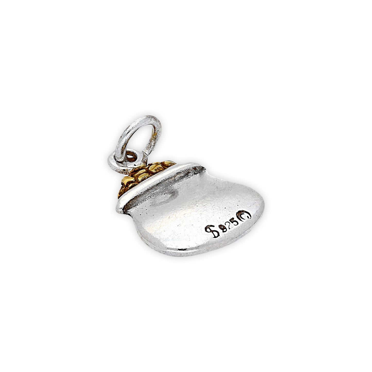 Sterling Silver Pot of Gold Charm