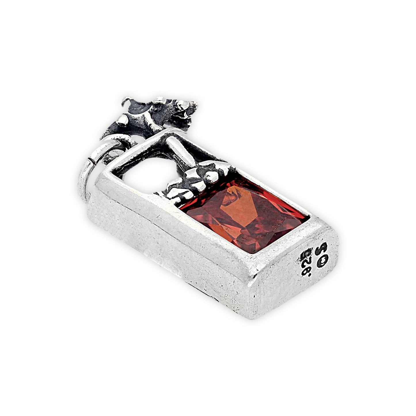 Sterling Silver Cocktail With Umbrella Charm