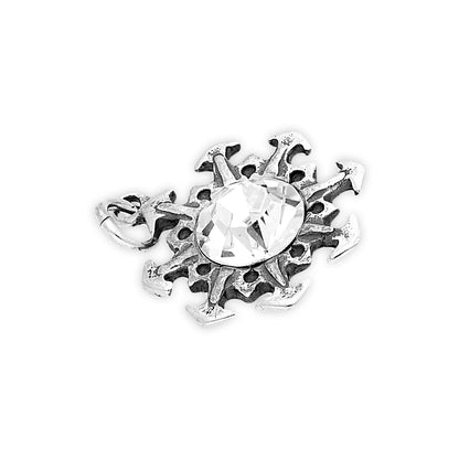 Sterling Silver Crystal Snowflake Charm