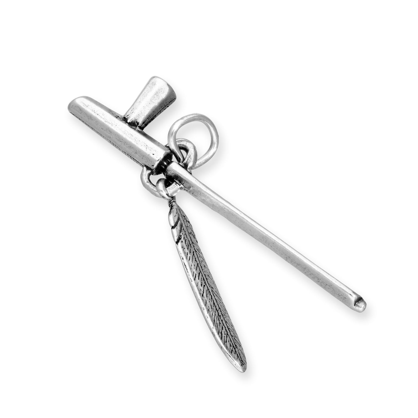 Sterling Silver Peace Pipe Charm