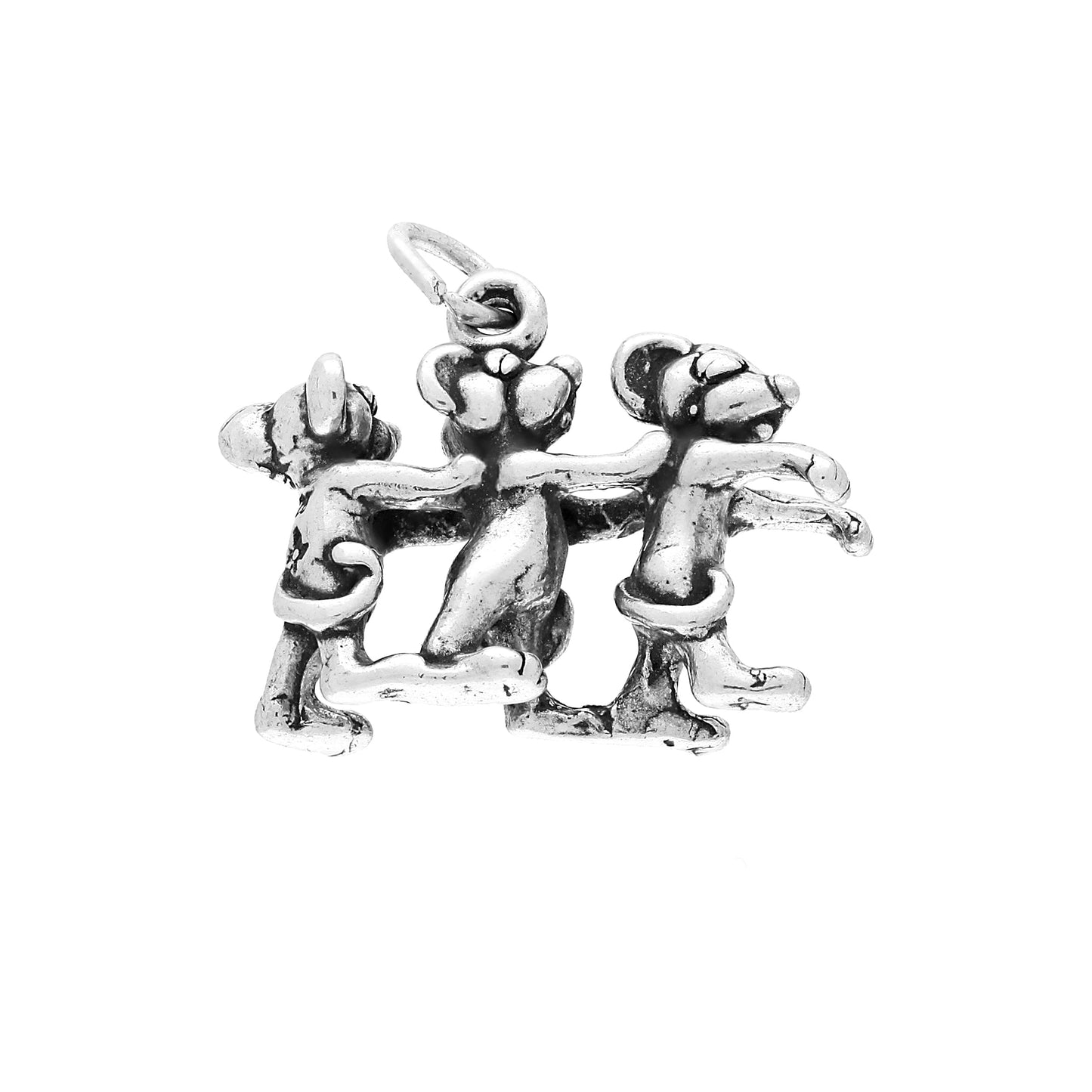 Sterling Silver Three Blind Mice Charm