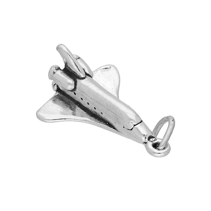 Sterling Silver Space Shuttle Charm
