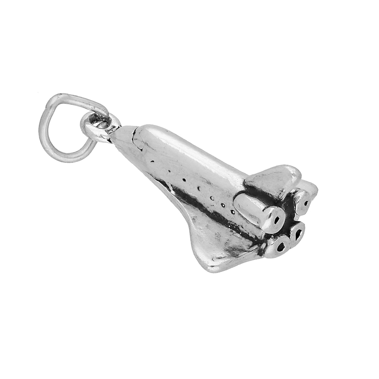 Sterling Silver Space Shuttle Charm
