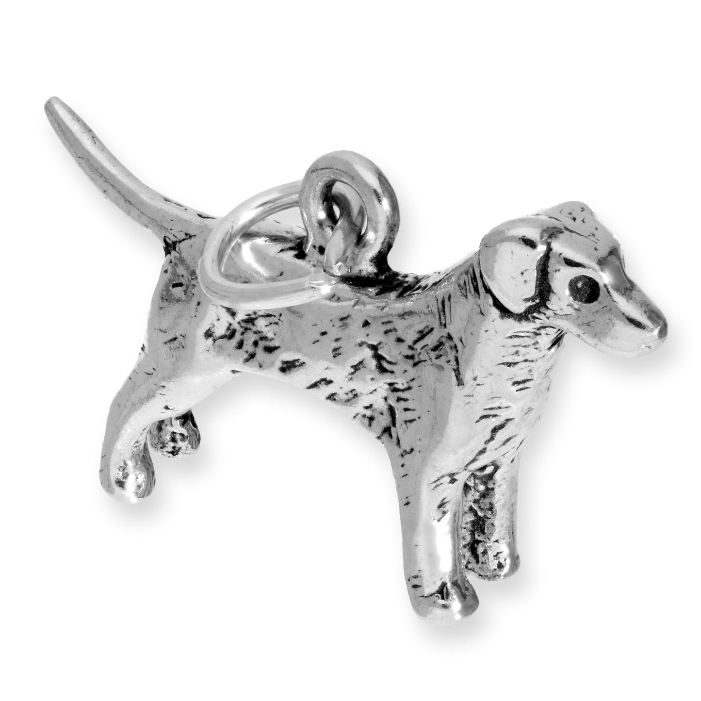 Sterling Silver Retriever Charm