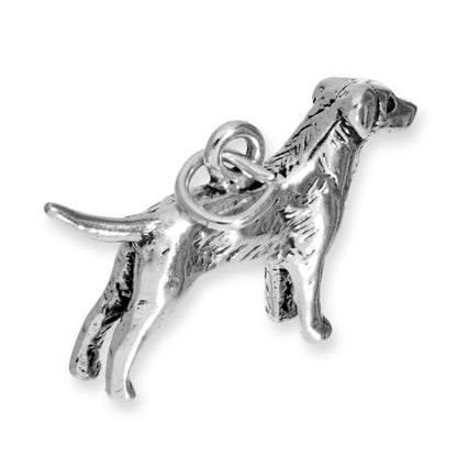 Sterling Silver Retriever Charm