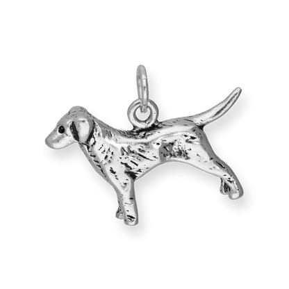 Sterling Silver Retriever Charm