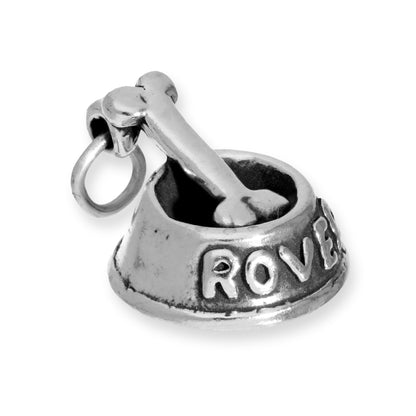 Sterling Silver Dog Bowl Charm
