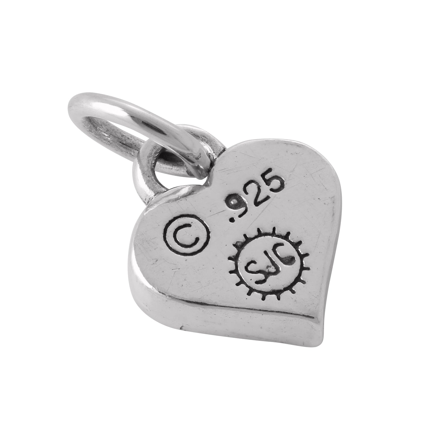 Sterling Silver Love You Heart Charm