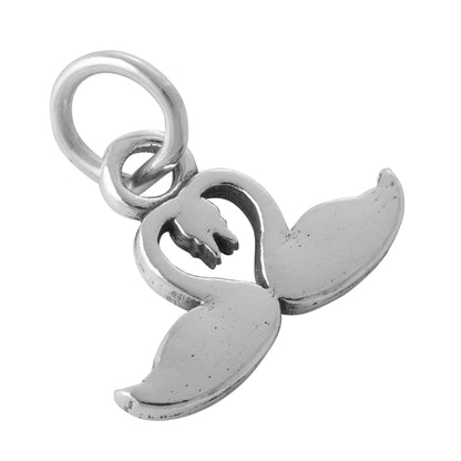 Sterling Silver Pair of Swans Charm