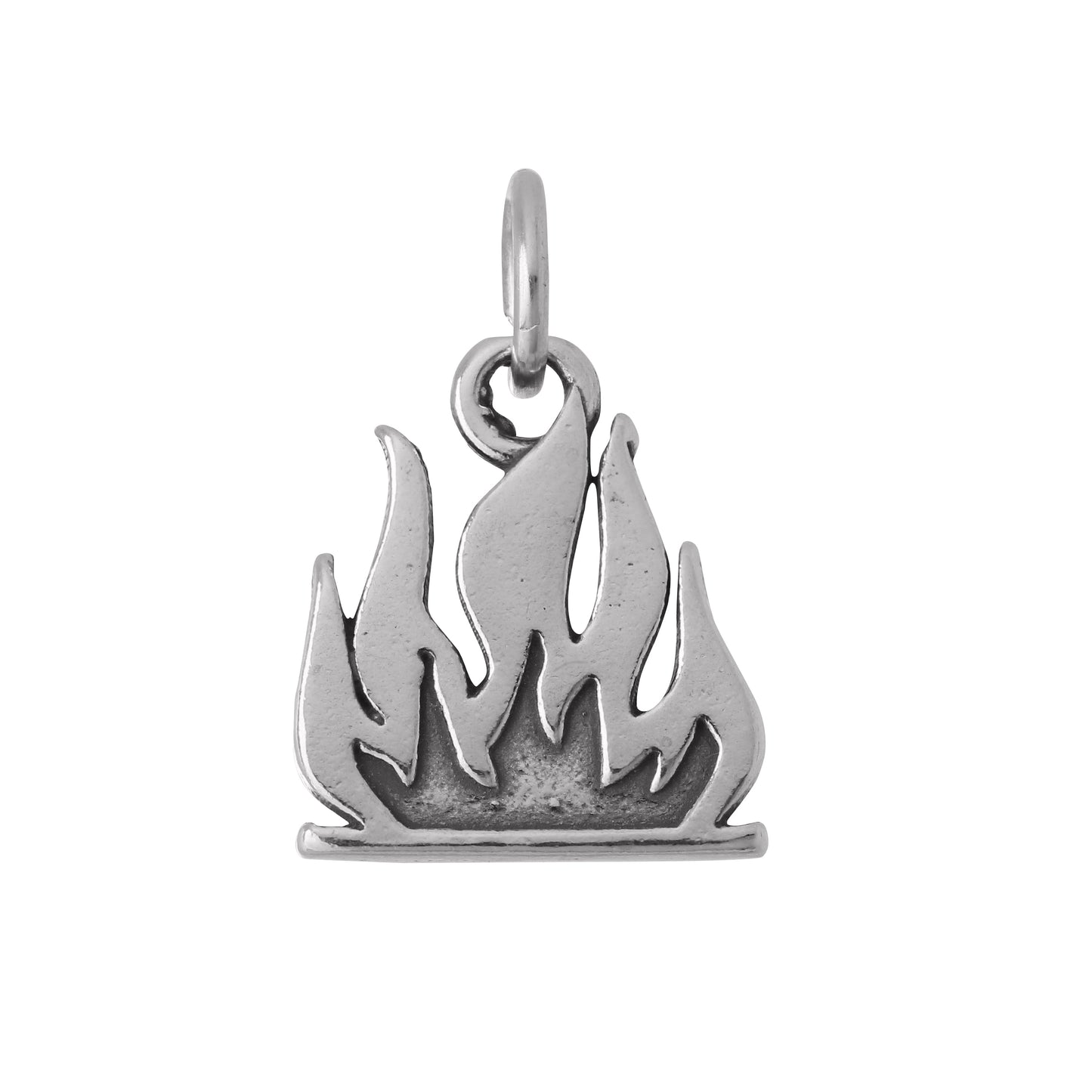 Sterling Silver Flames Charm