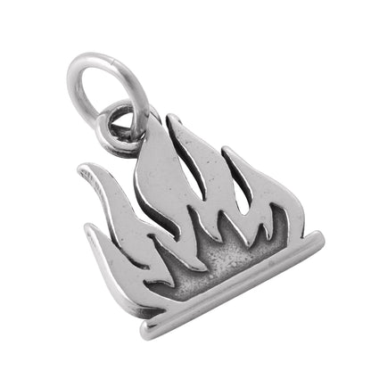 Sterling Silver Flames Charm