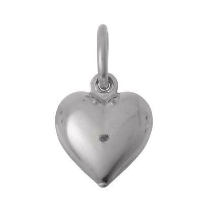 Sterling Silver Puffy Heart Charm