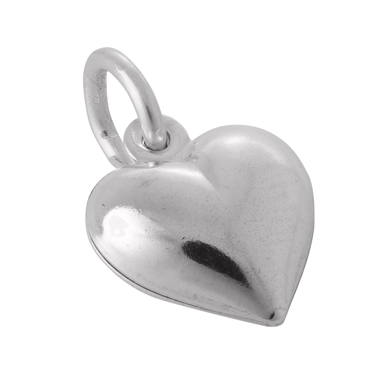 Sterling Silver Puffy Heart Charm