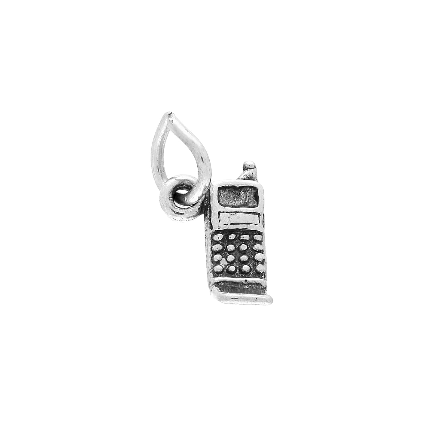 Sterling Silver Tiny Mobile Phone Charm