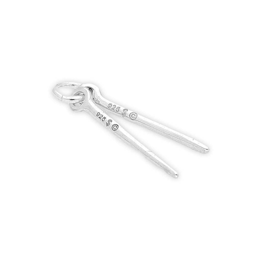 Sterling Silver Drum Sticks Charm
