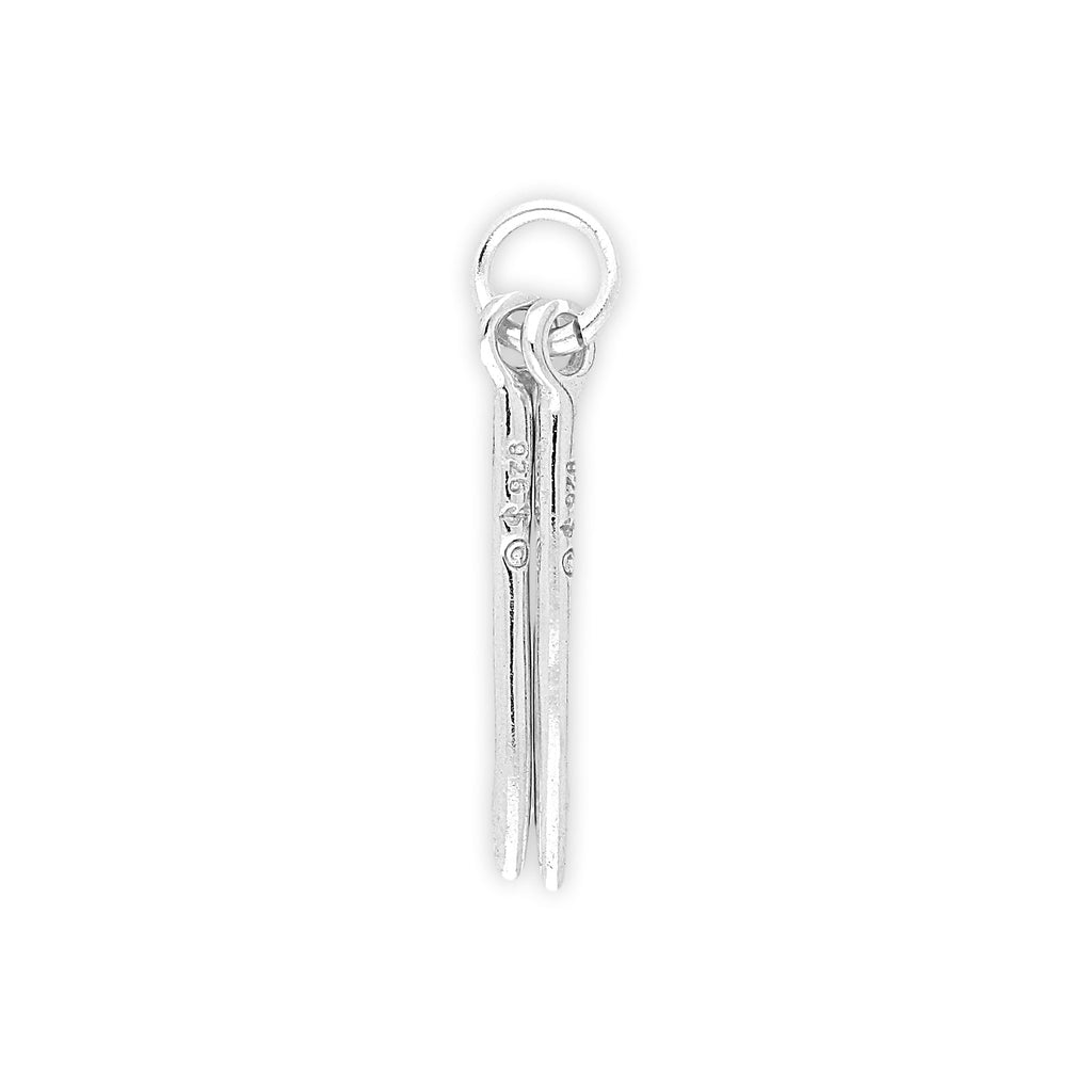 Sterling Silver Drum Sticks Charm