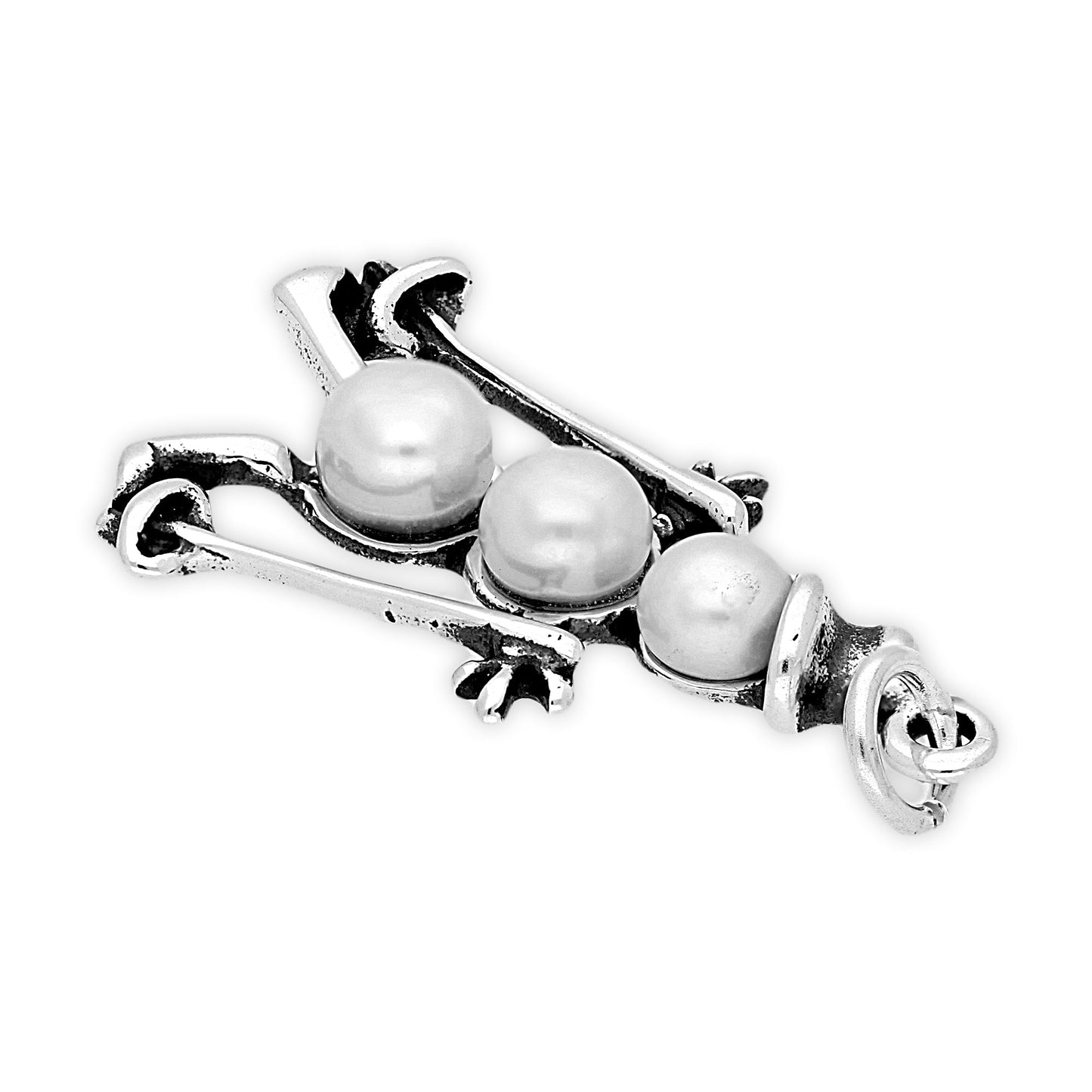 Sterling Silver Snowman on Skis Charm