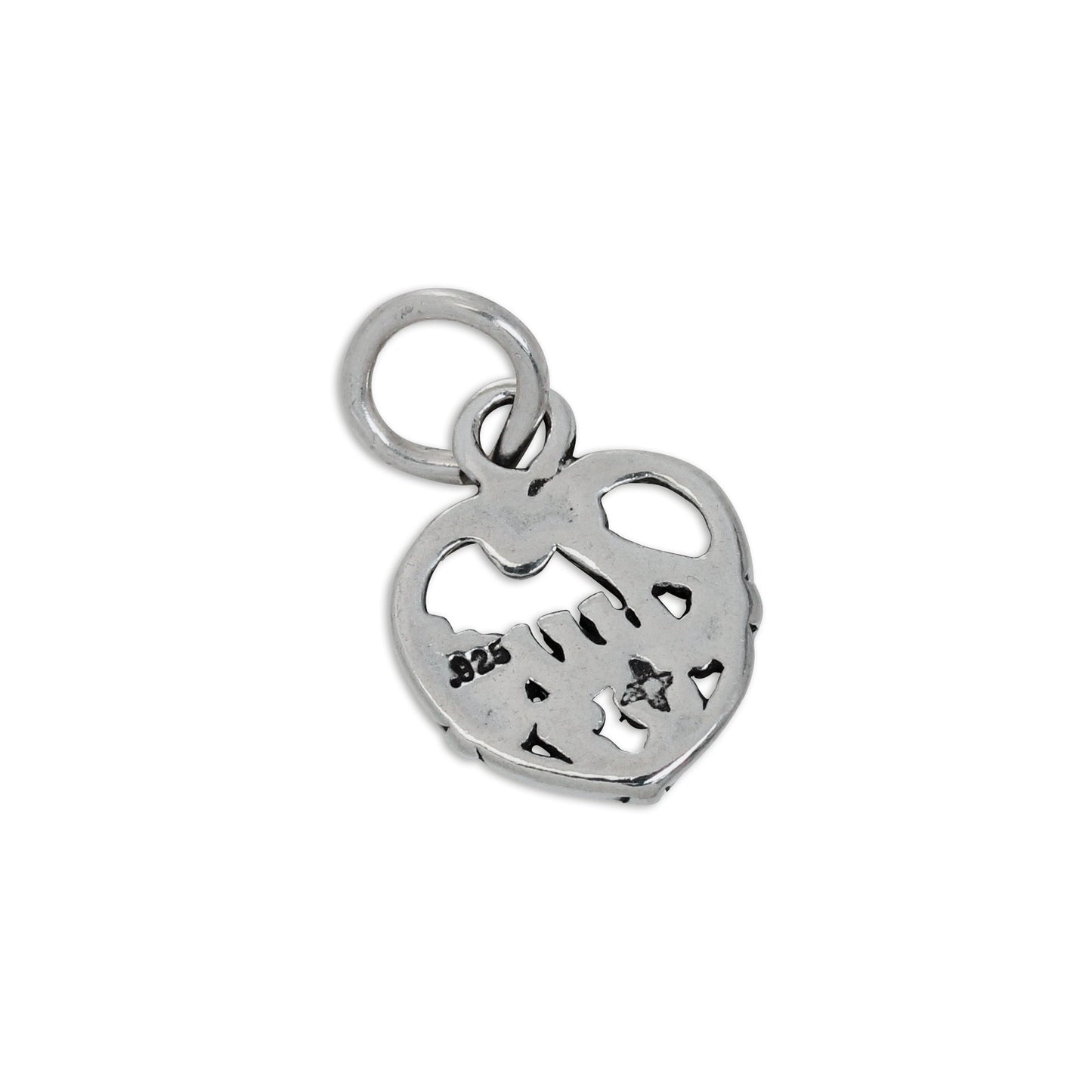 Sterling Silver Filigree Aunt Love Heart Charm