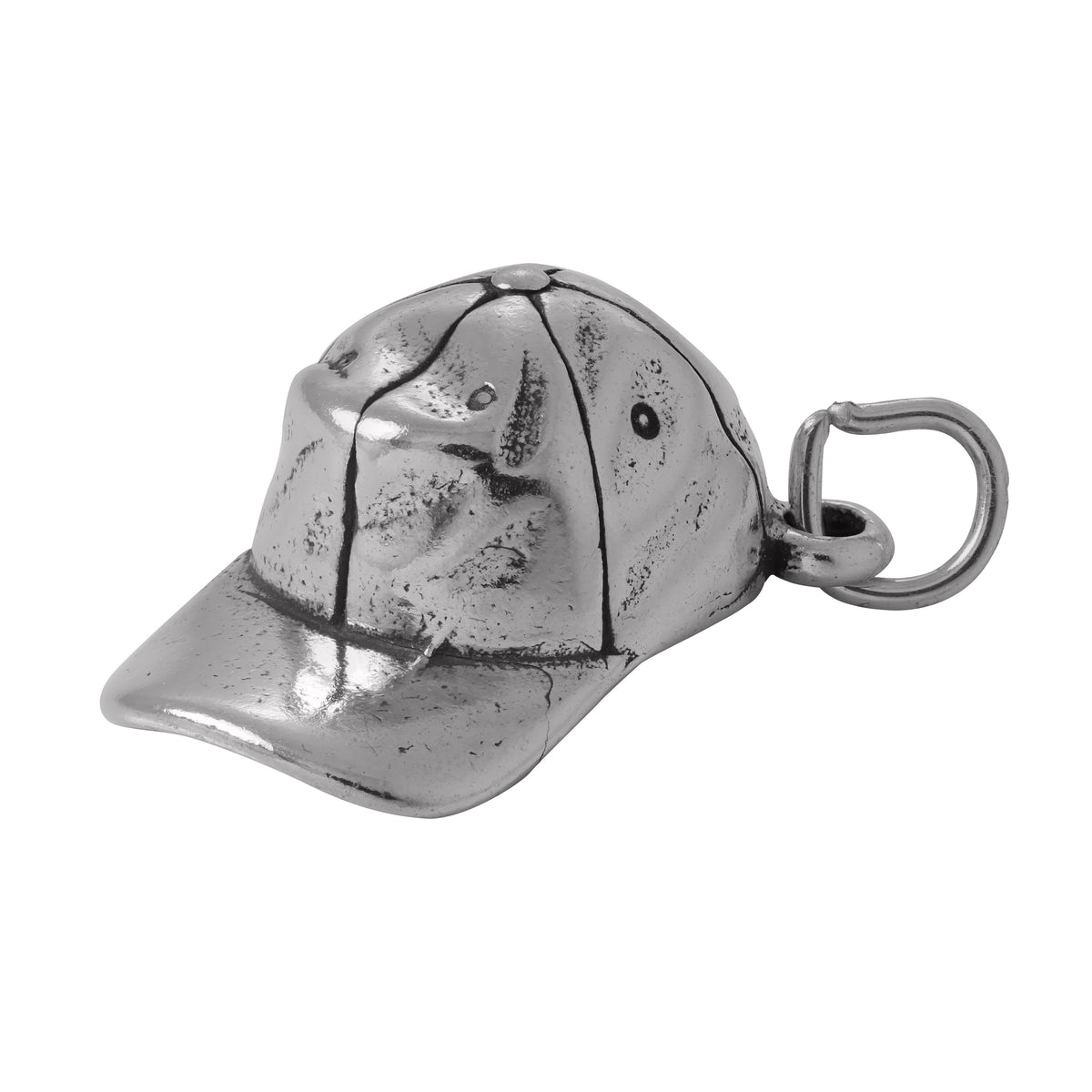 Sterling Silver Baseball Cap Charm