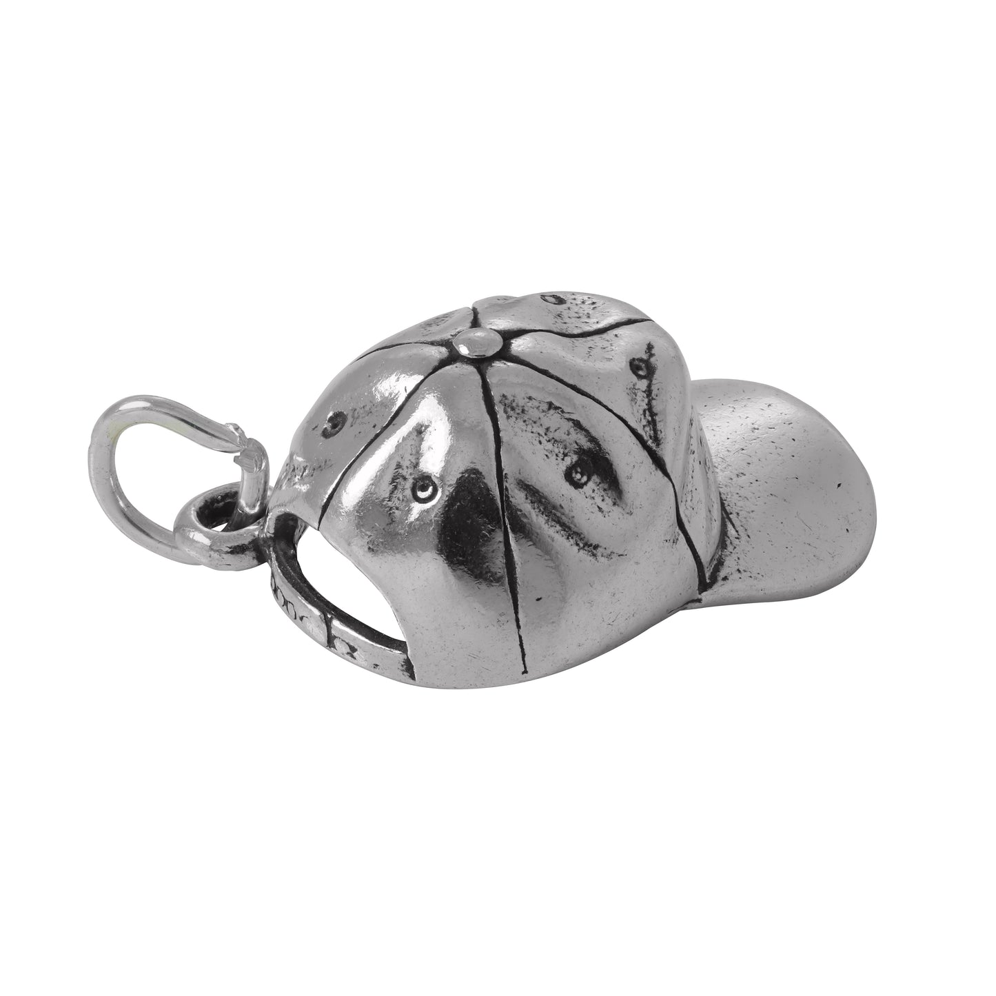 Sterling Silver Baseball Cap Charm