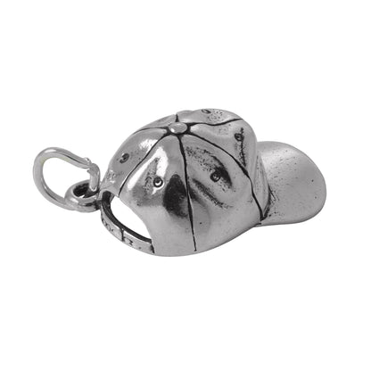 Sterling Silver Baseball Cap Charm