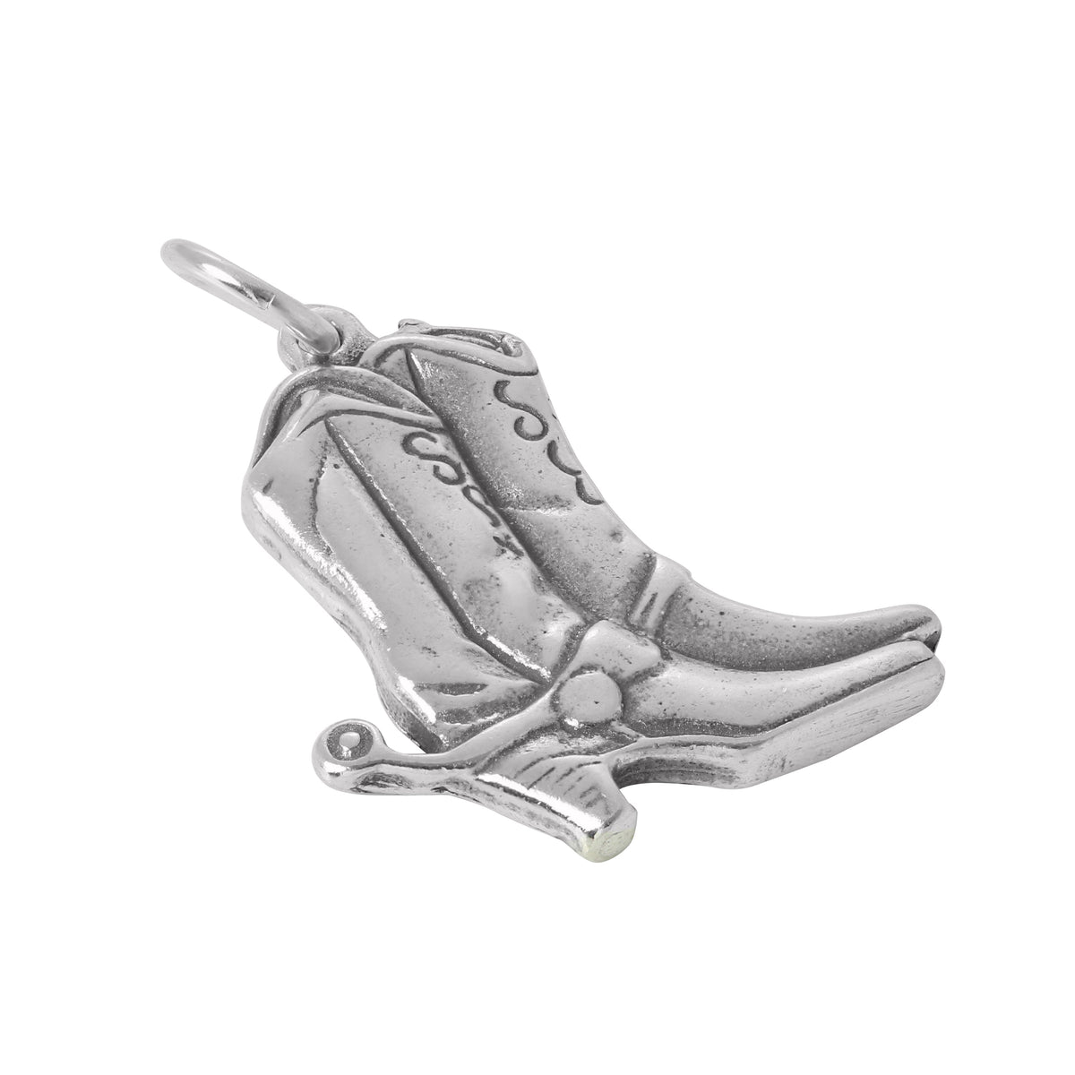 Sterling Silver Cowboy Boots Charm