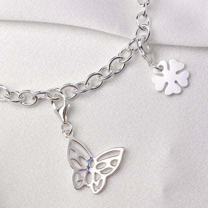 Sterling Silver Heart Toggle Bracelet