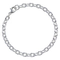 Sterling Silver Cable Chain Bracelet with Clasp