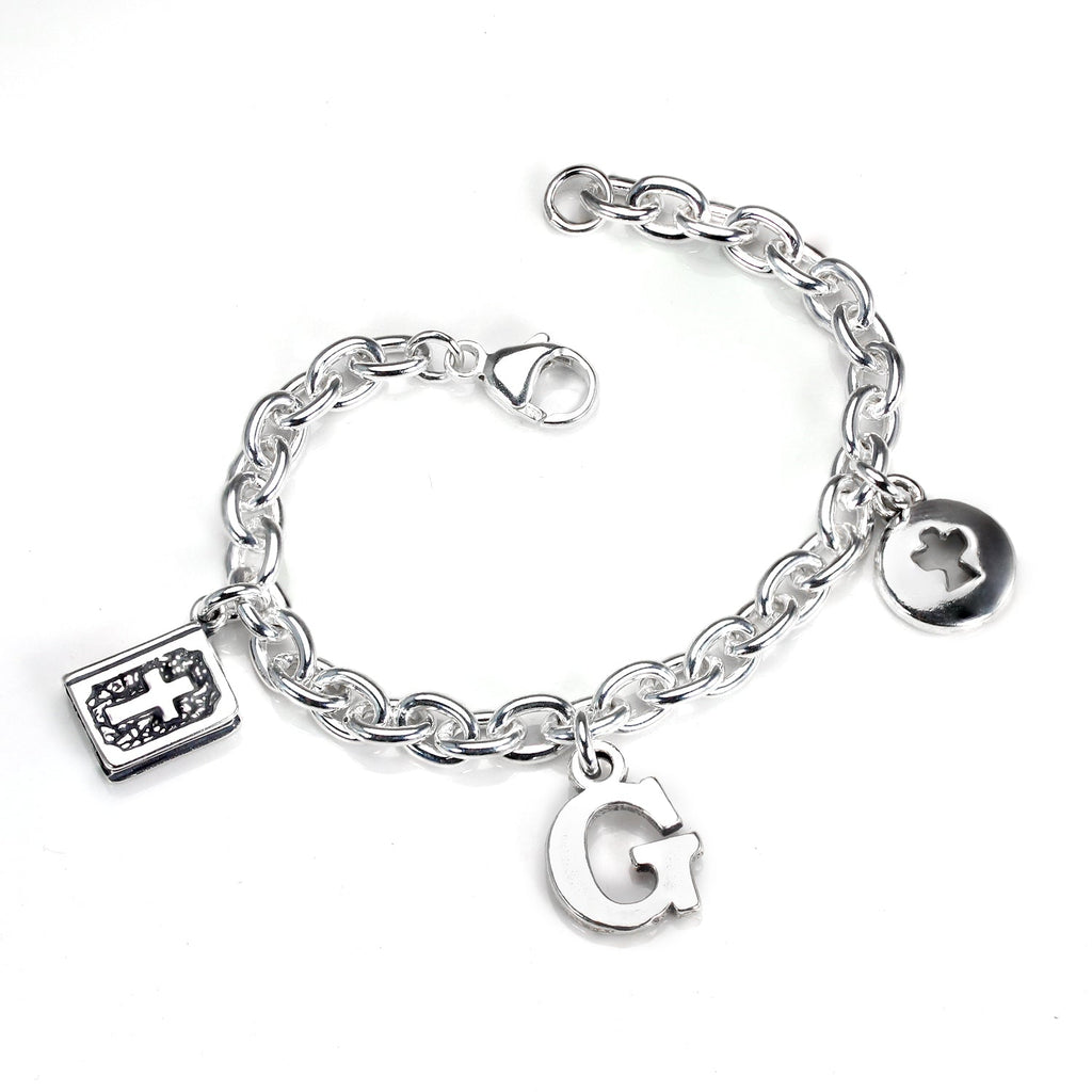 Sterling Silver Cable Chain Bracelet with Clasp
