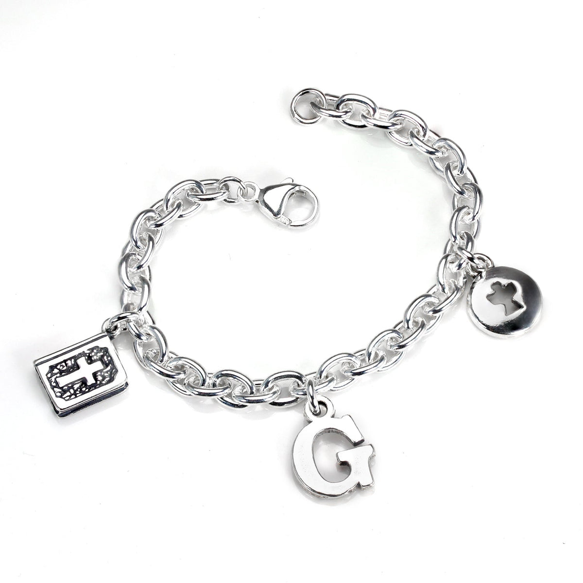 Sterling Silver Cable Chain Bracelet with Clasp
