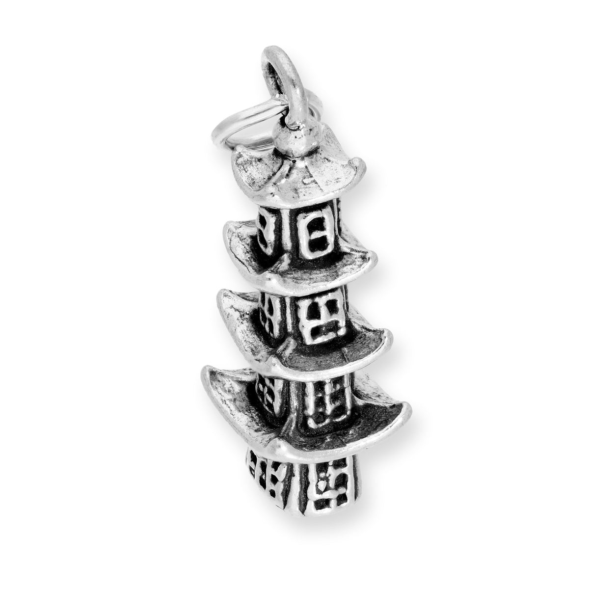 Sterling Silver Pagoda Charm
