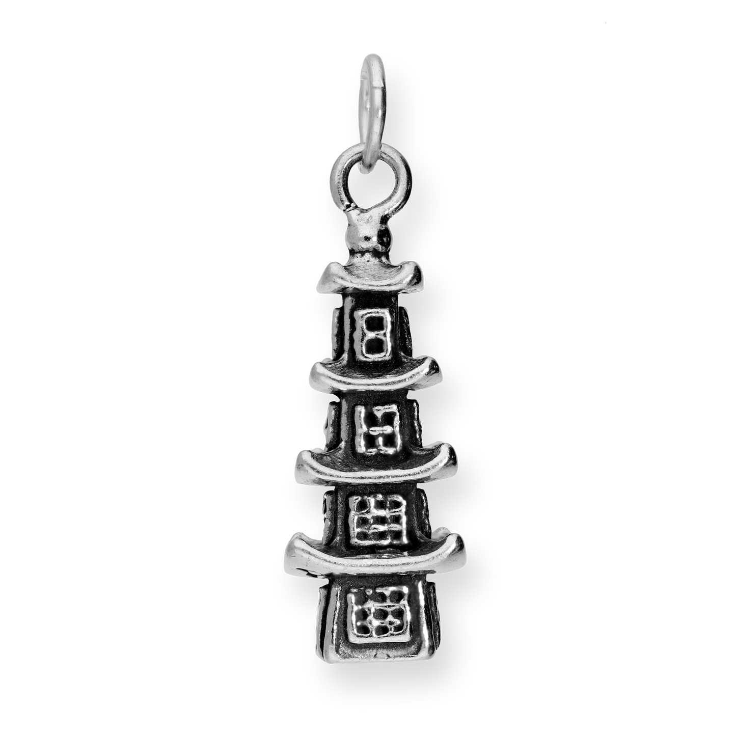 Sterling Silver Pagoda Charm